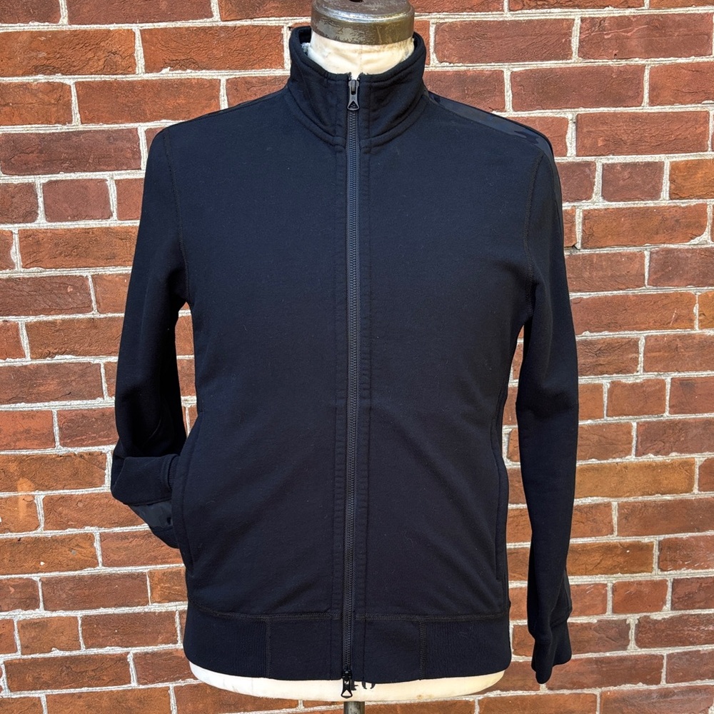 Reigning Champ Black Full-Zip Jacket Camo Trim